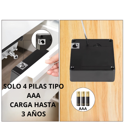 Cerradura Invisible Sin Llaves para Cajones y Armarios