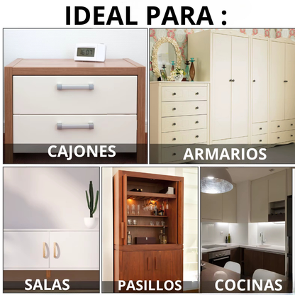Cerradura Invisible Sin Llaves para Cajones y Armarios